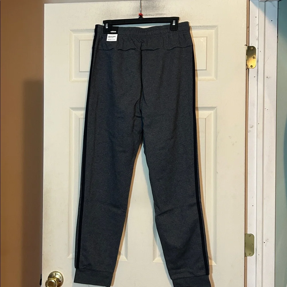 adidas black gray joggers