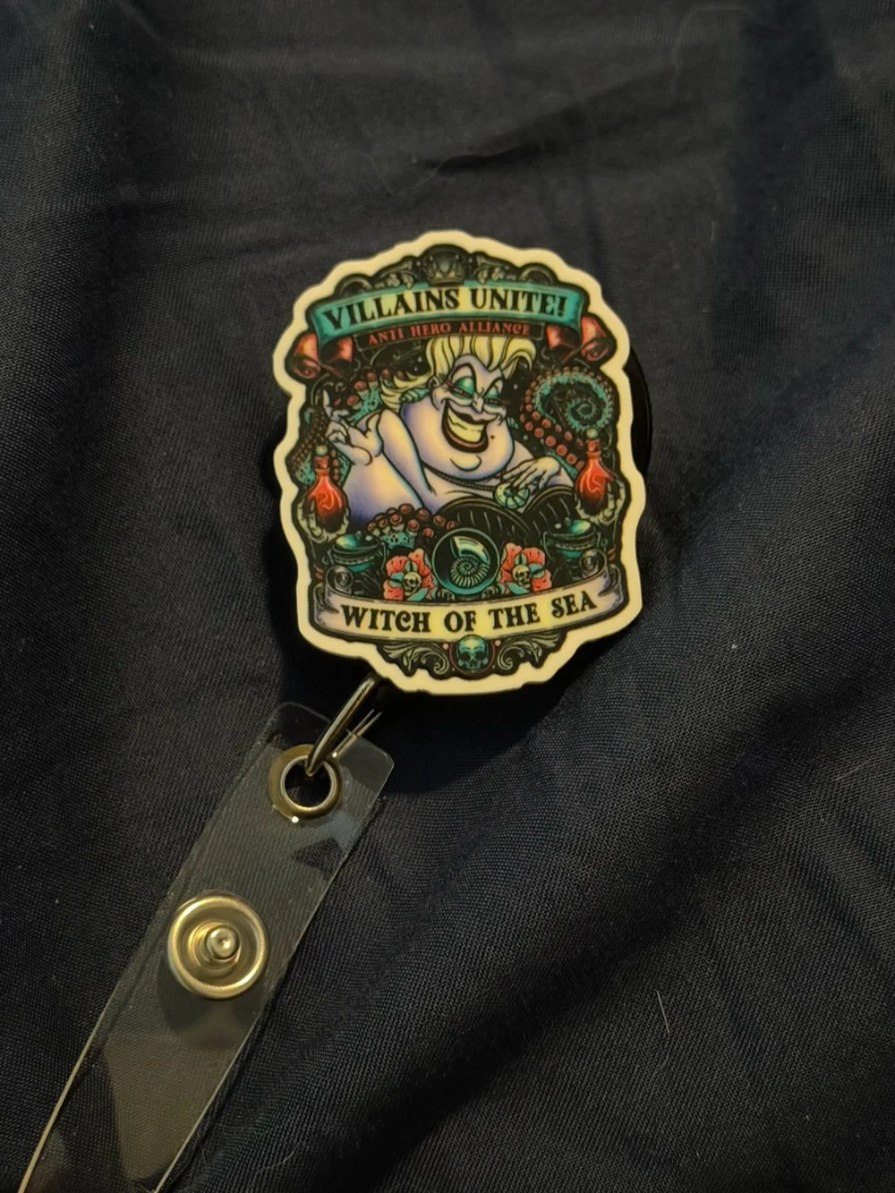 Witch of the Sea Retractable Badge Reel — Multicolor