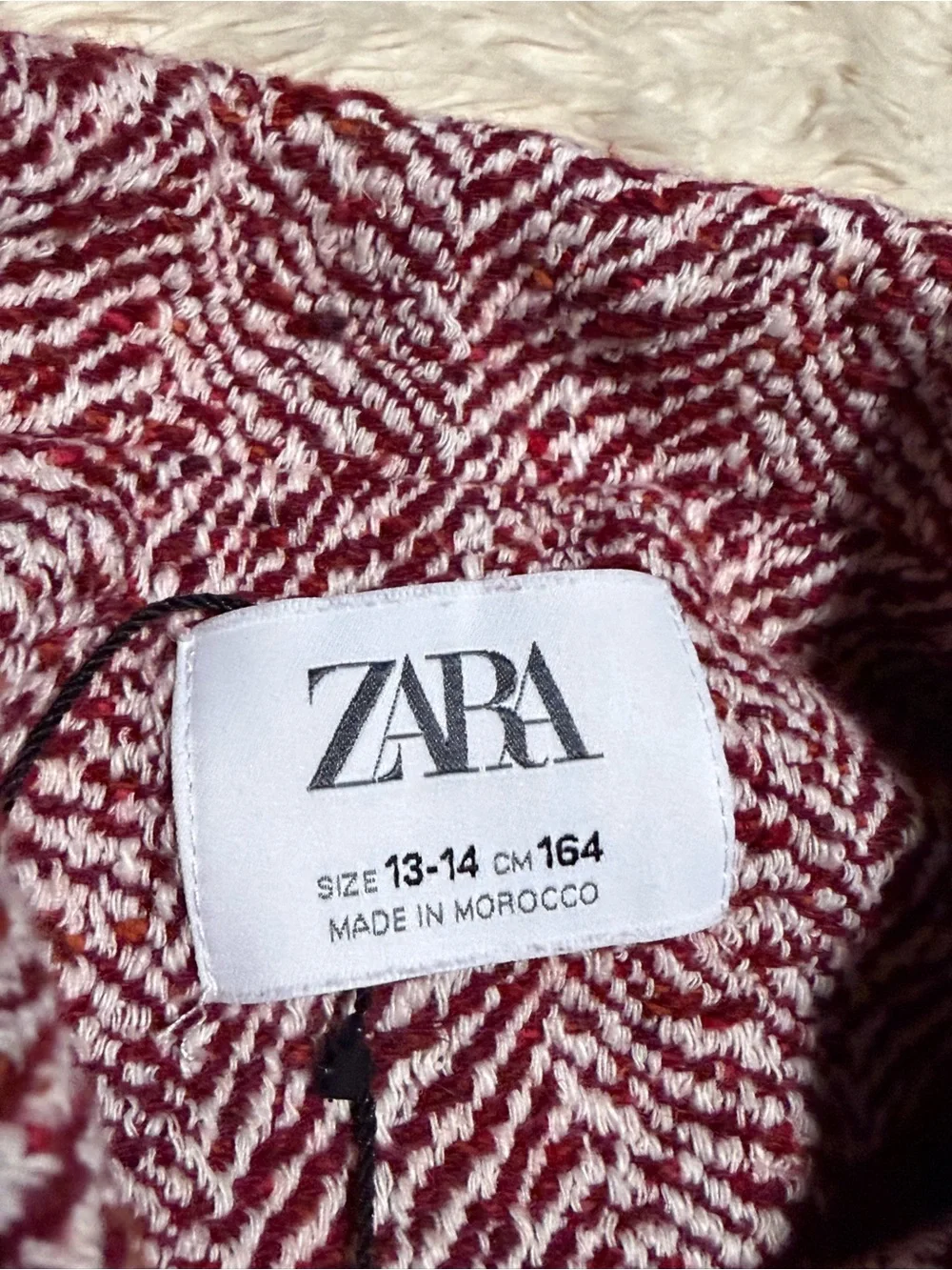 Zara kids burgundy