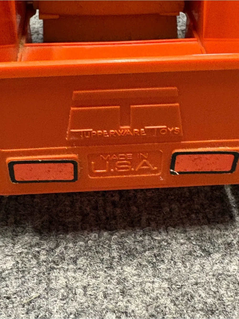 Tupperware bright orange