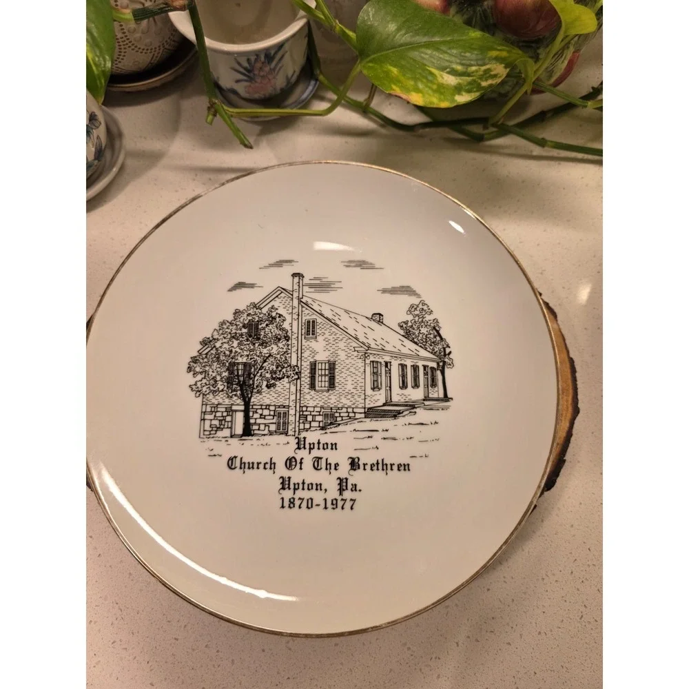 Upton Church Of The Brethren Collectors Plate‎ Upton, PA 1870-1977