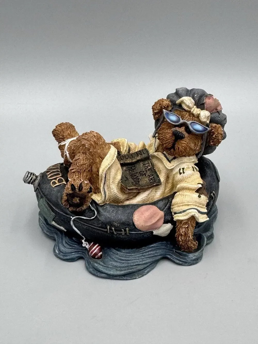 1999 Boyds Bears The Bearstone Collection ~ Ima Chillin...Takin it Easy 227728