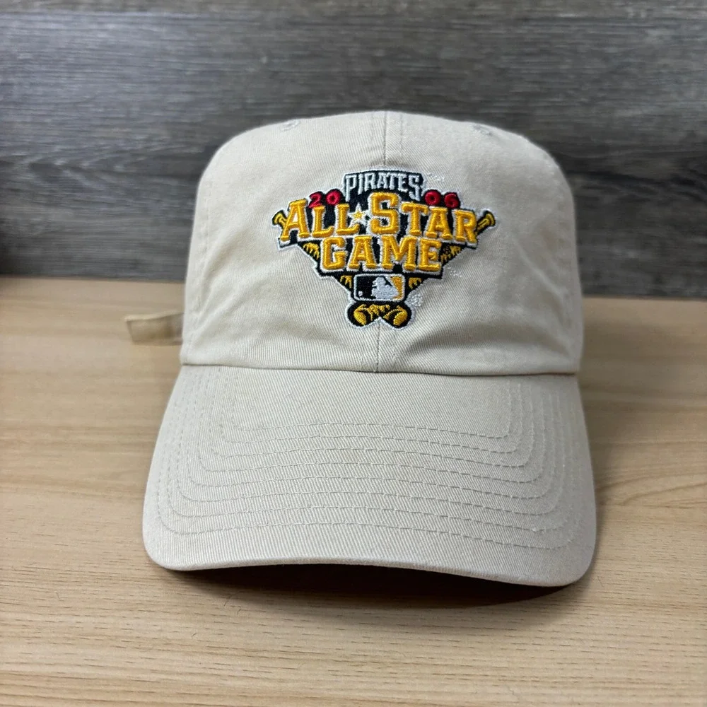 Pittsburgh Pirates Hat Cap Strap Back Brown Tan‎ MLB Baseball All Star Game