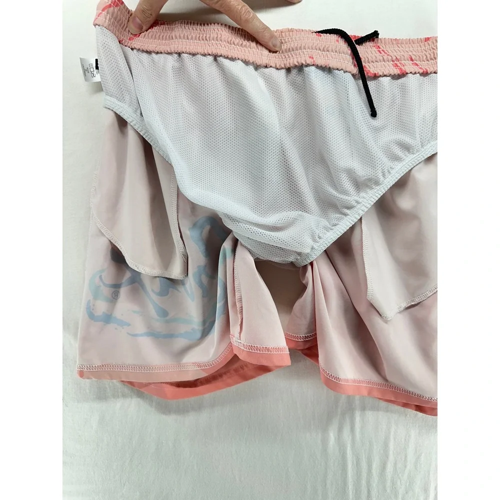 La Croix Cran-Raspberry Pink Swim‎ Trunks Mens Size 36 Graphic Board Shorts