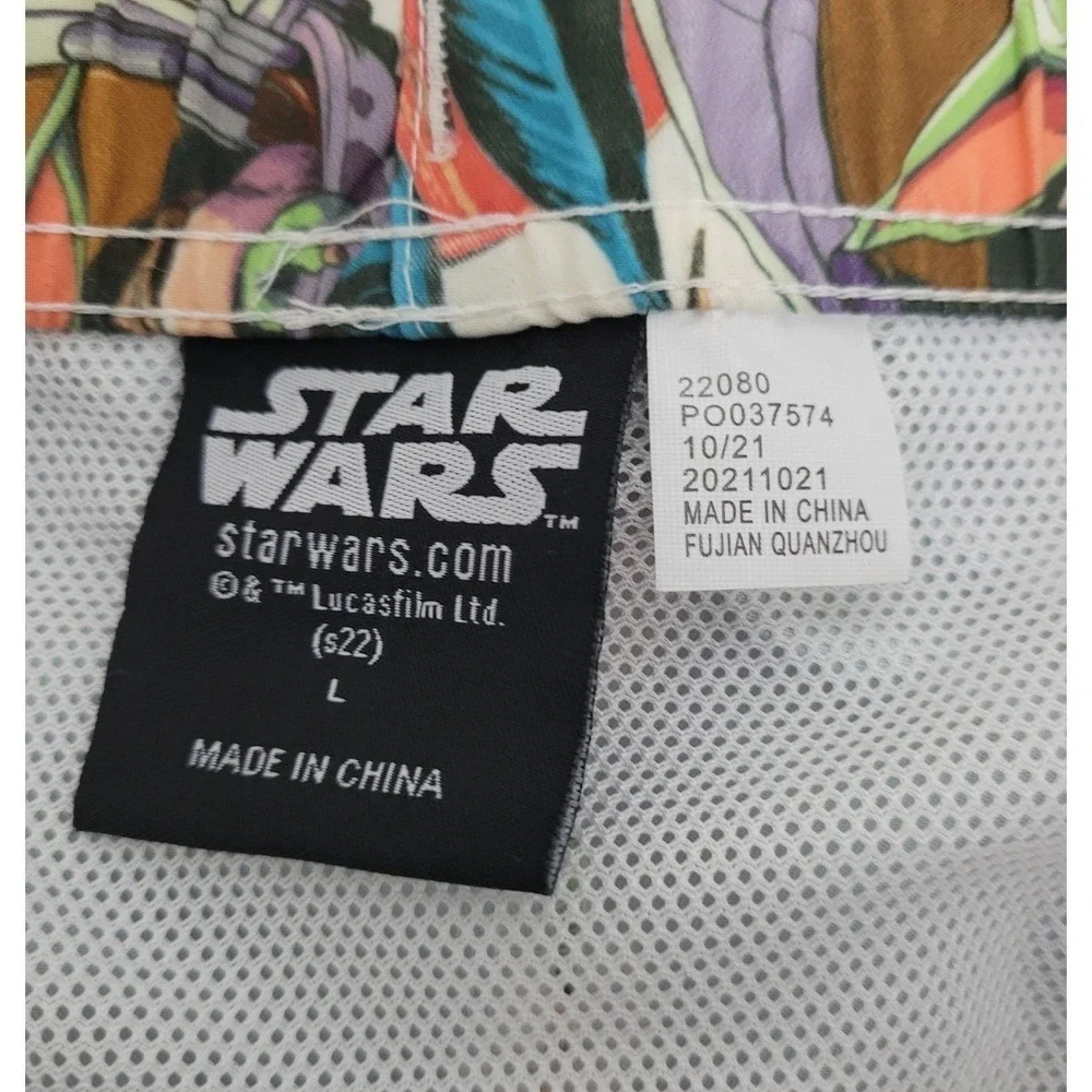 Star Wars Men’s Swim Trunks in Green, Teal, White