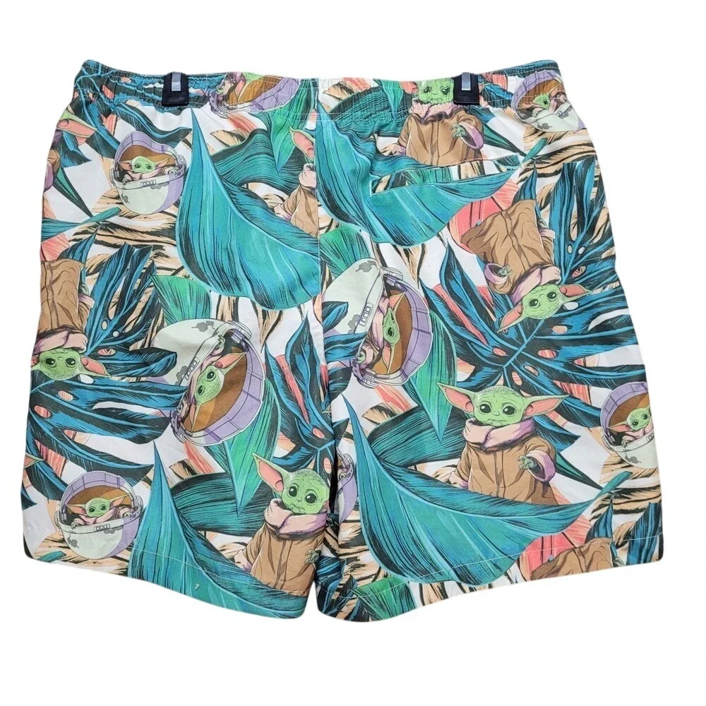 Star Wars Men’s Swim Trunks in Green, Teal, White