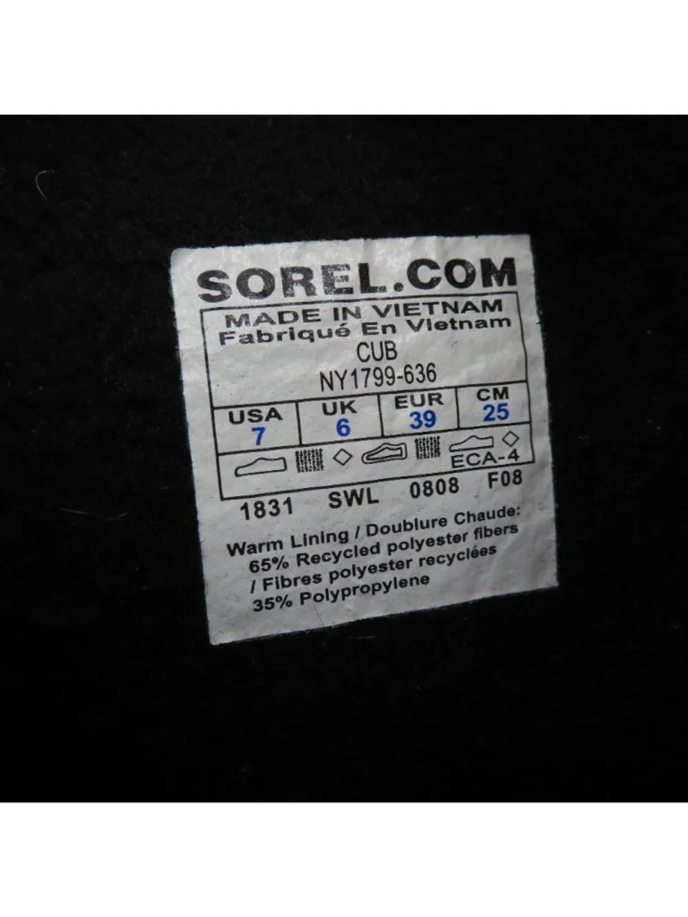 Sorel cub closely