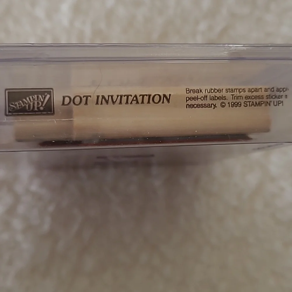 Stampin Up! stampin $10 invitation