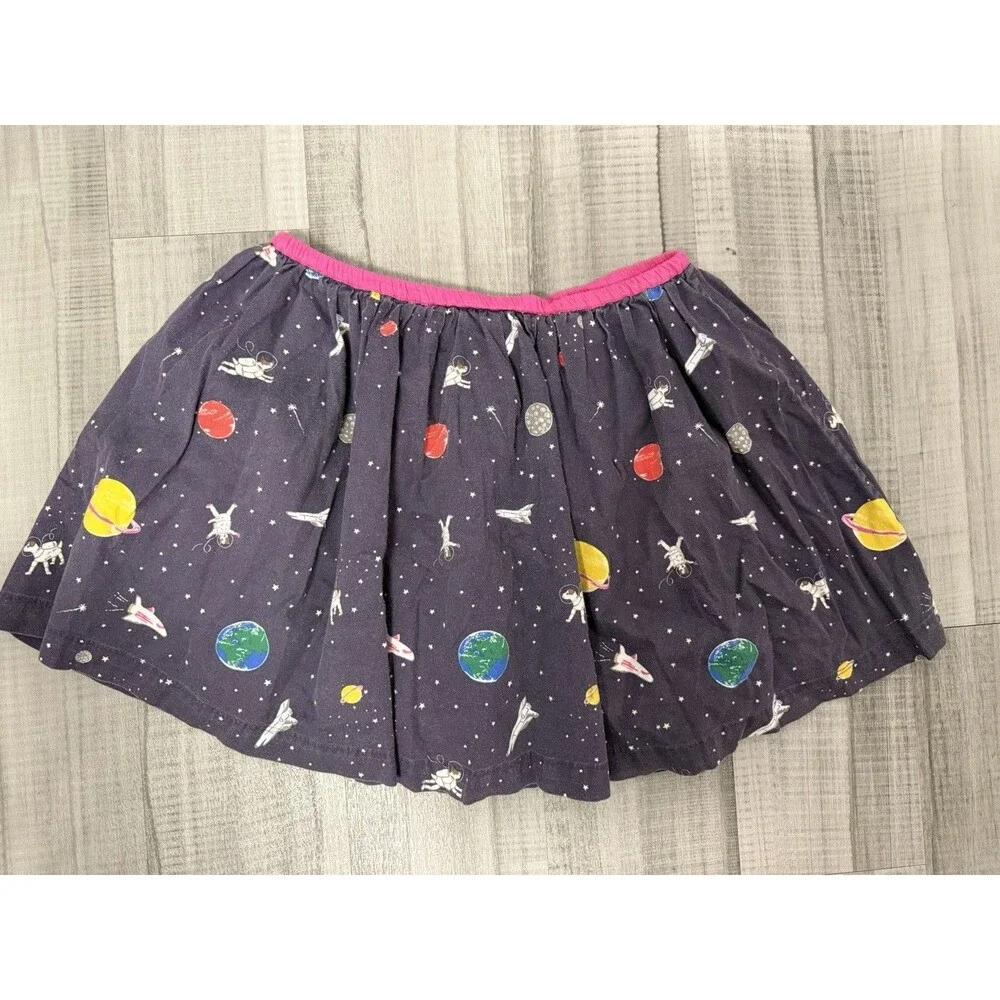 Mini Boden Astronaut Dogs Skirt Size 11-12
