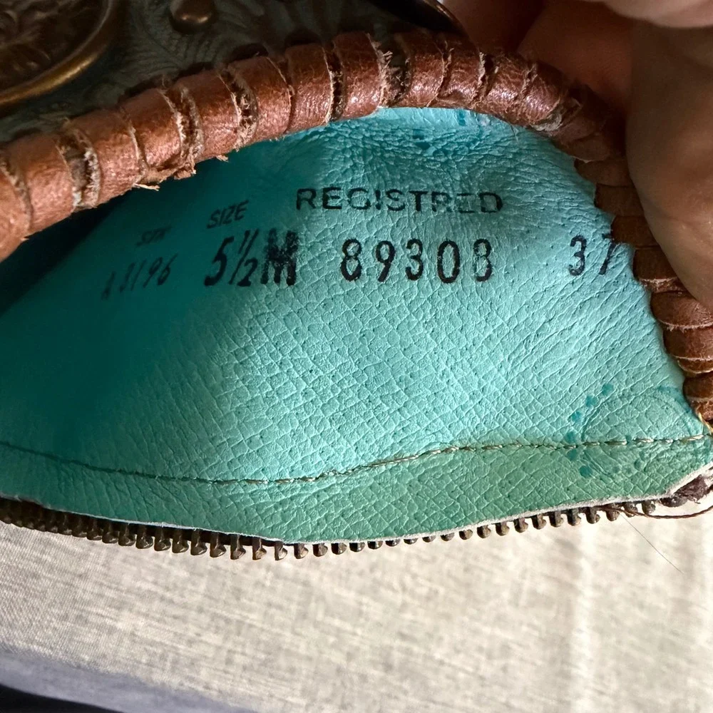 Corral leather ankle