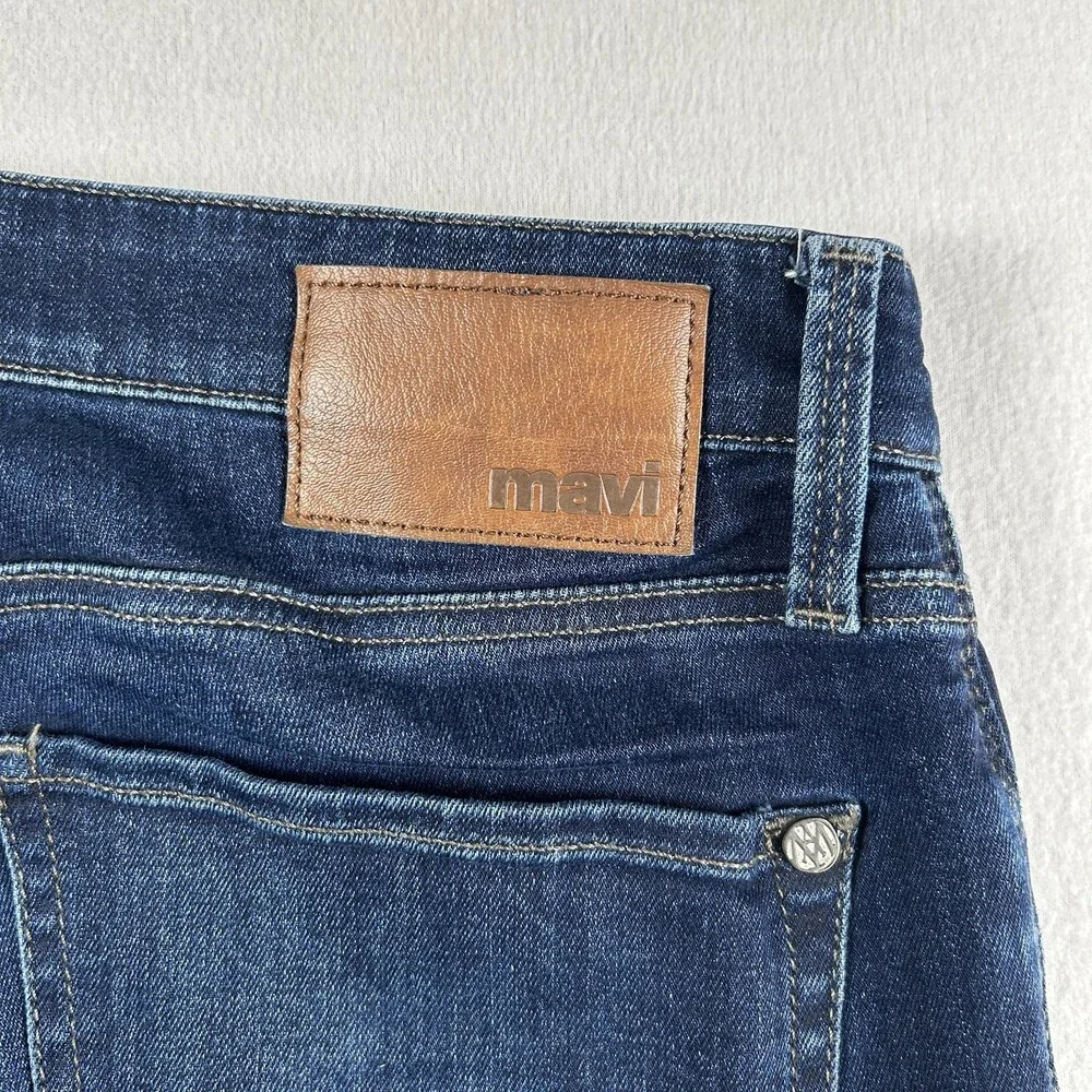 Mavi Marcus Jeans Mens 32x30 Medium Wash Blue Slim Straight Fit Stretch Denim
