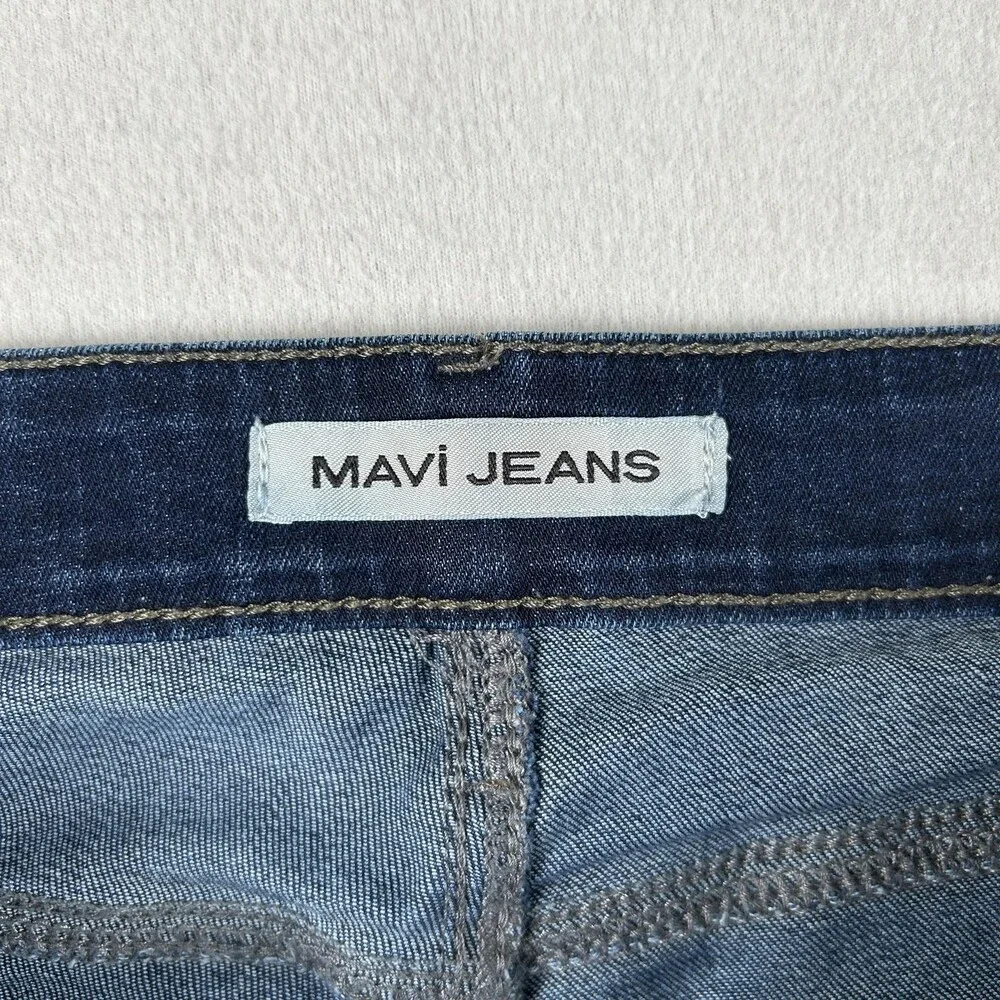 Mavi Marcus Jeans Mens 32x30 Medium Wash Blue Slim Straight Fit Stretch Denim