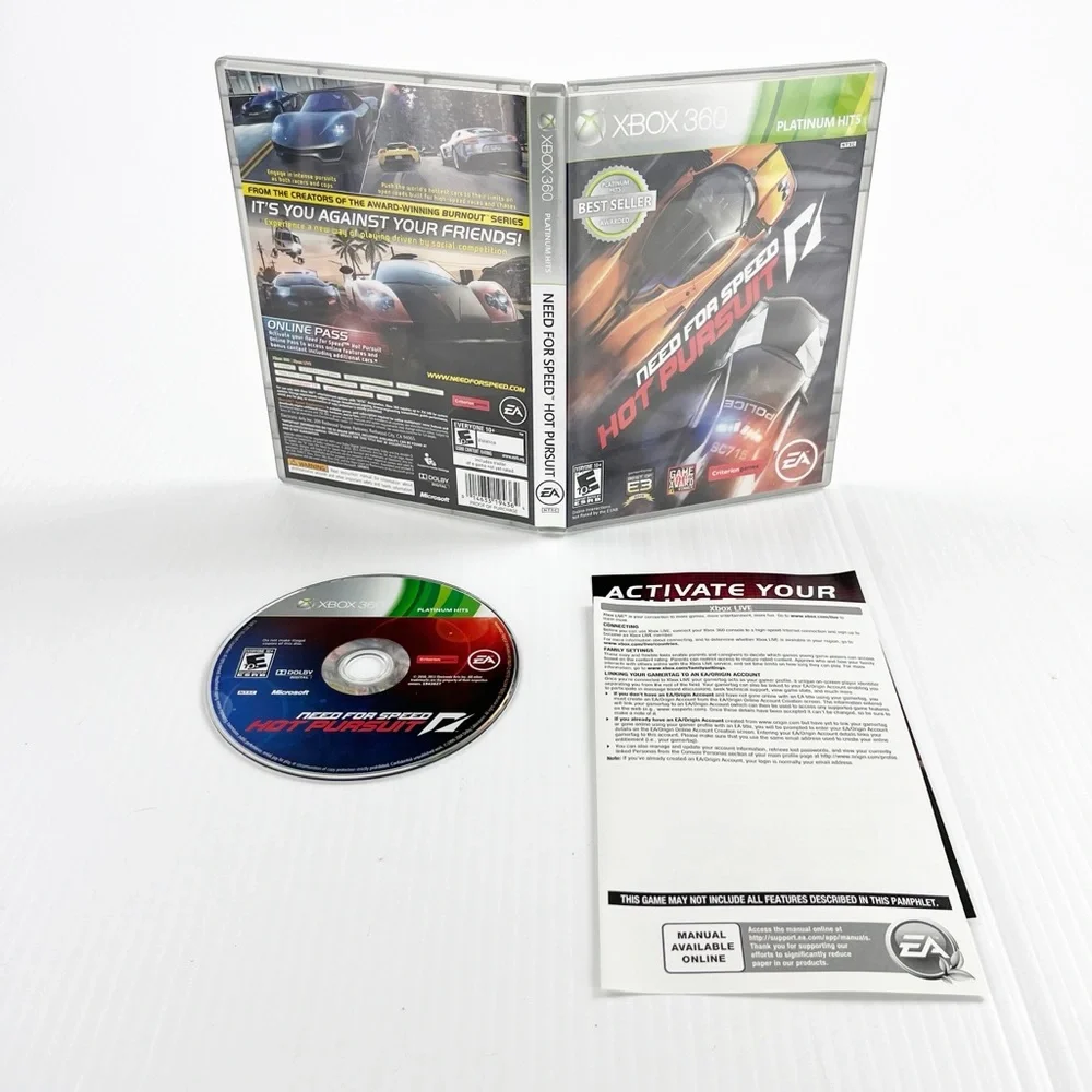 Need for Speed Hot Pursuit Video Game for Microsoft Xbox 360
