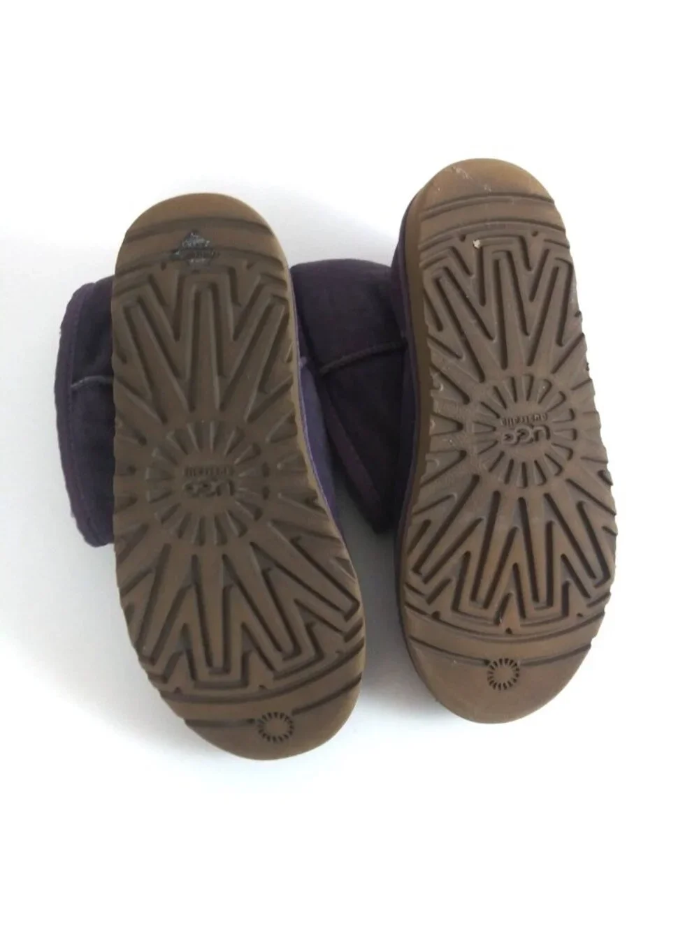 Ugg Australia Women's Sheepskin Purple Suede Boots Size 5