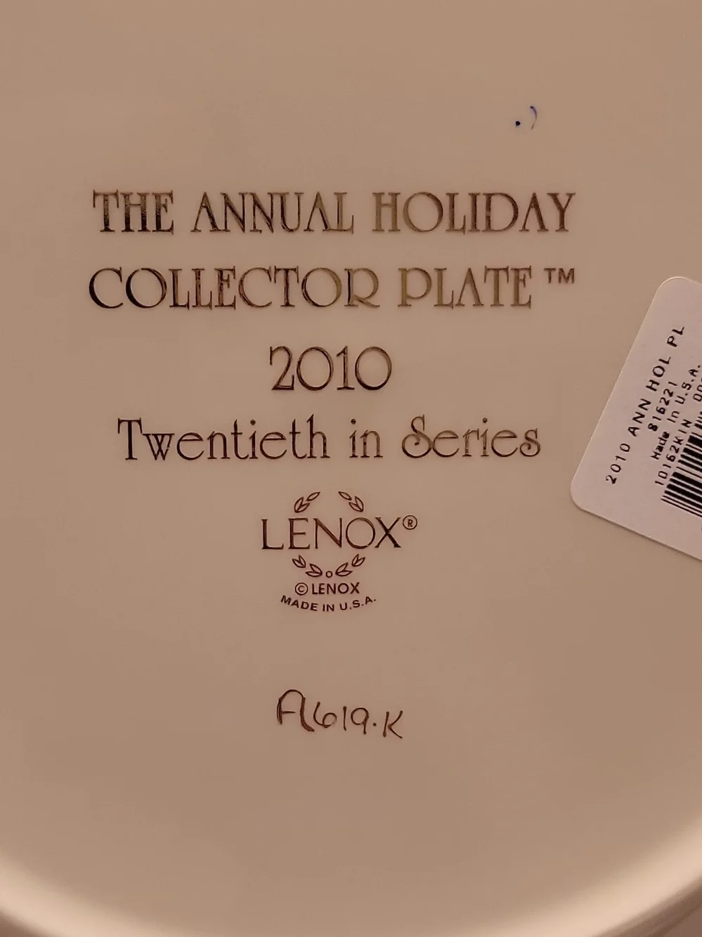 Lenox holiday collector