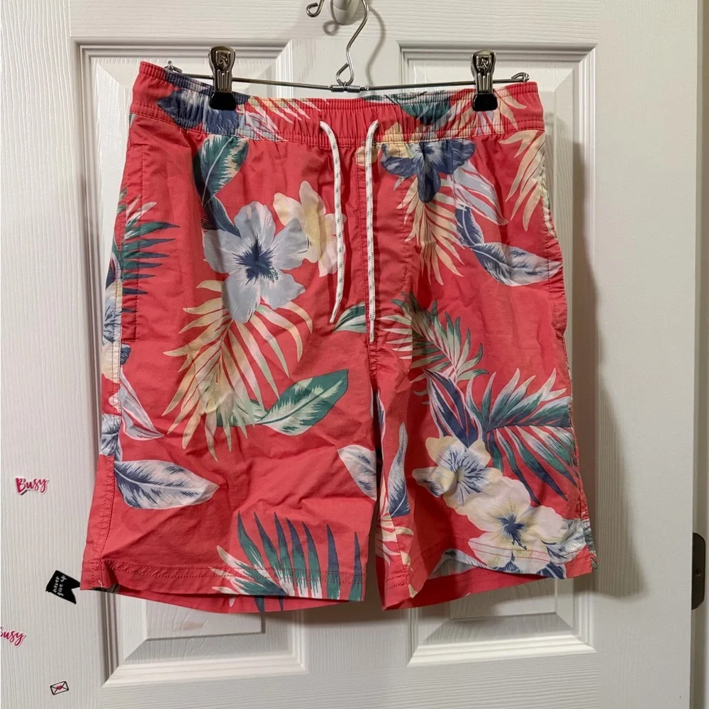 Goodfellow & Co Swim Trunks Mens Small‎ Floral Tropical Board Shorts Excellent