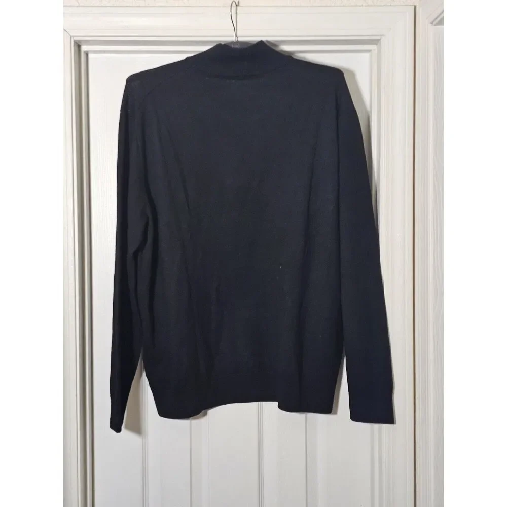 Untuckit Sweater Men's XL Extra 100% Fine‎ Merino Wool Belguardo 1/4 Zip Classic