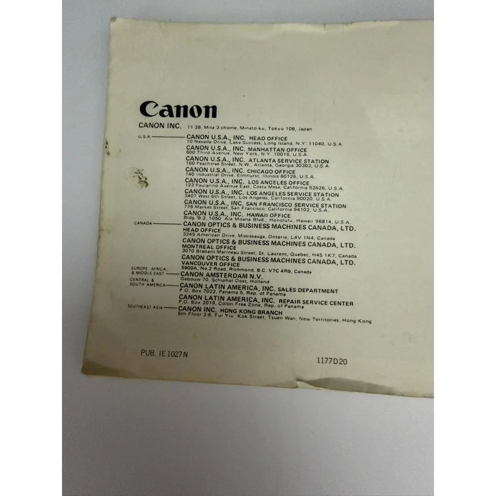 Canon original ae