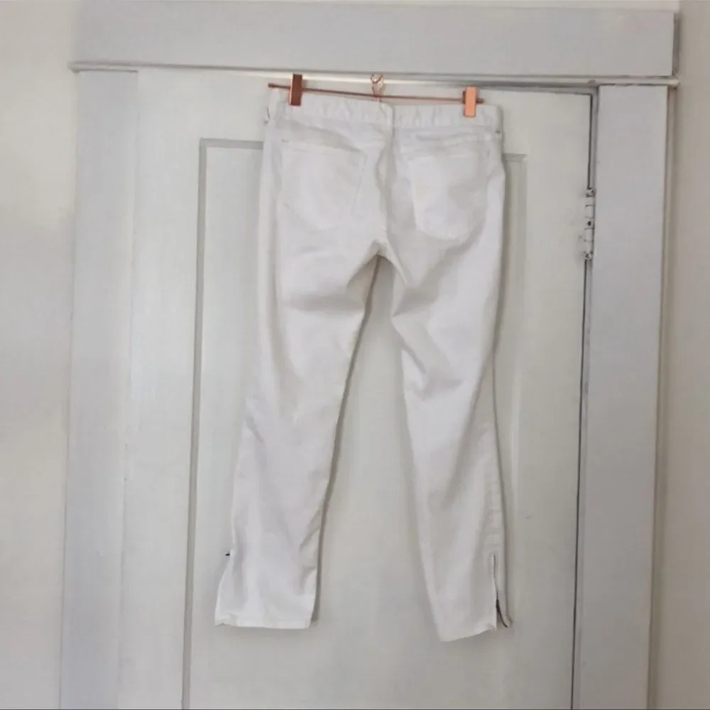 Free People white inseam zippers