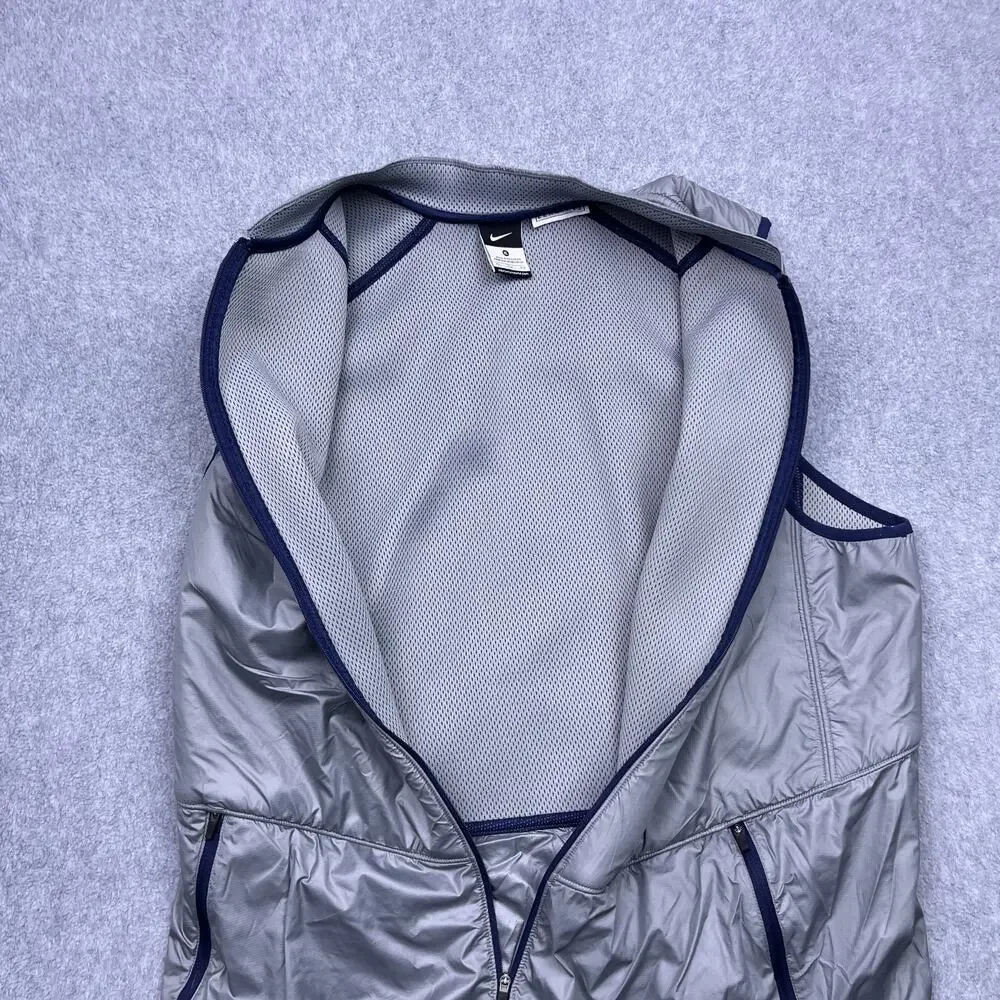 Nike‎ Elite Syracuse University Vest Mens XL Length +2 Gray Mesh Full Zip