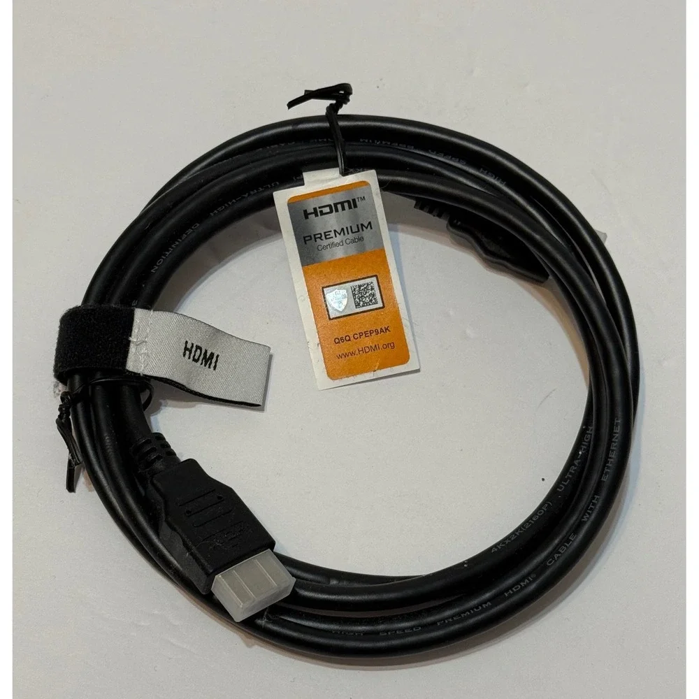 Comcast HDMI Cable 6ft‎ 4K High Speed Ethernet 2160p Tech Accessory Black