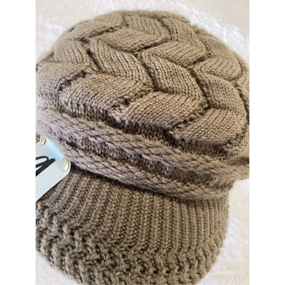 Beret Winter Warm Baggy Beanie Knit Crochet Hat