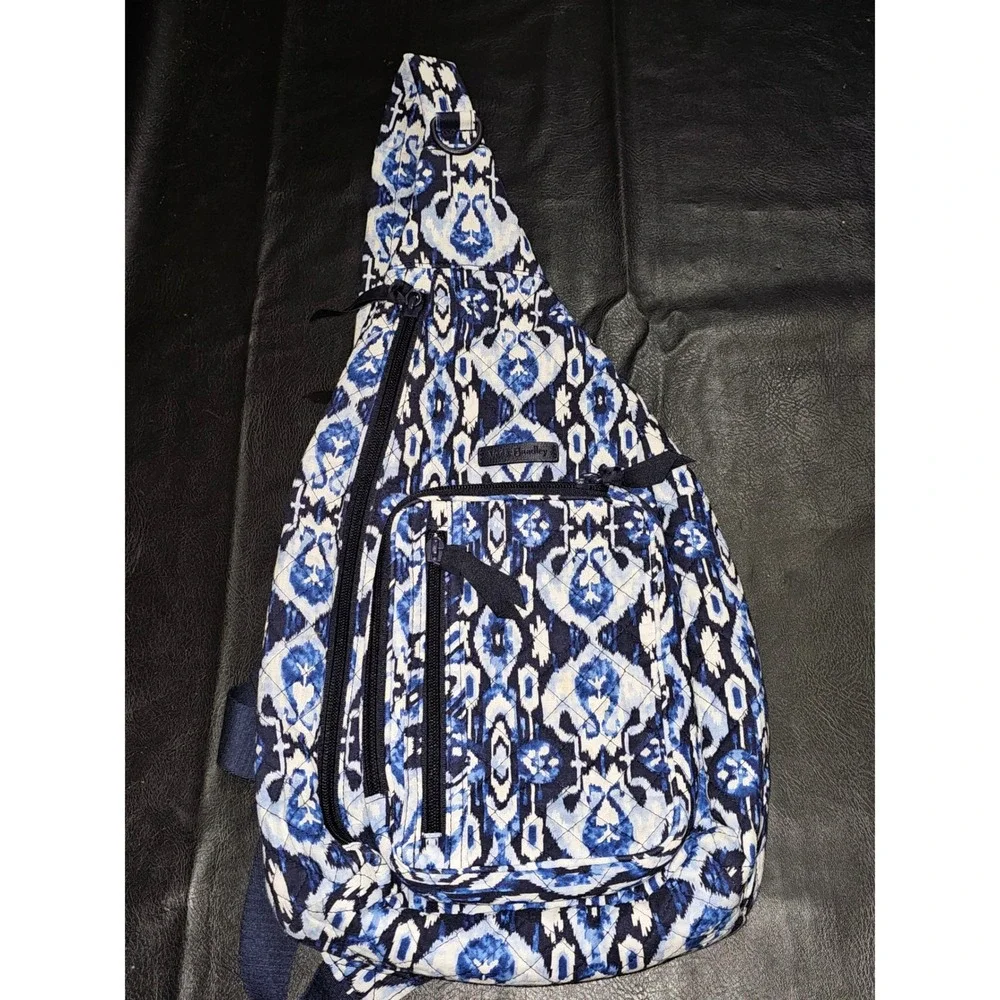 Vera Bradley Blue Ikat‎ Island Sling Backpack