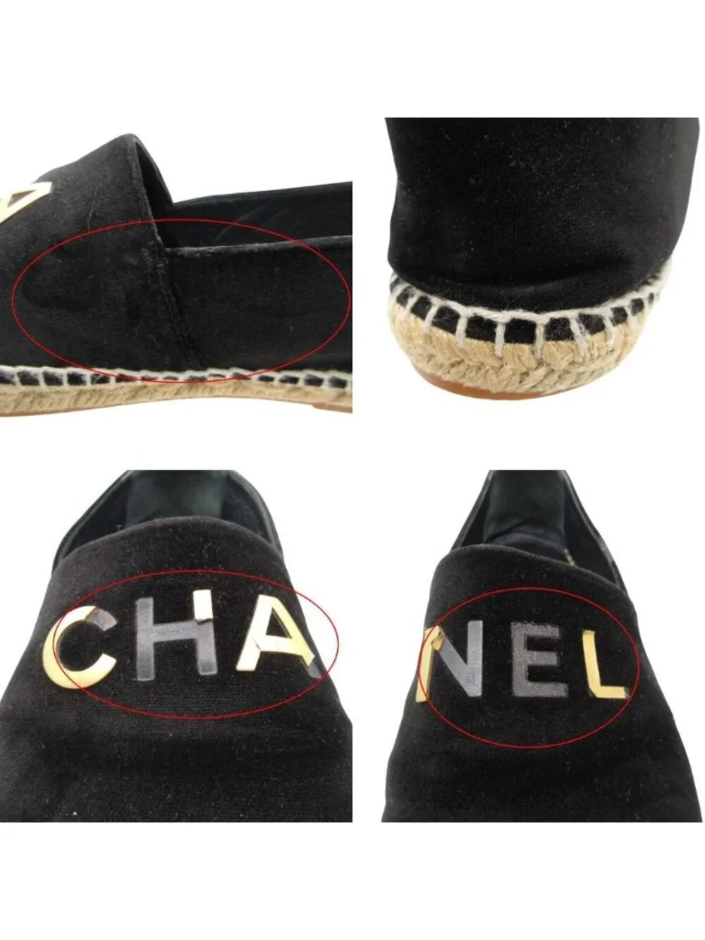 Chanel slip espadrille