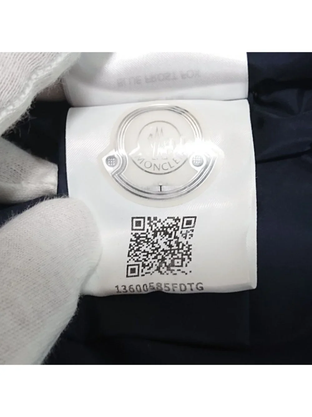 Moncler Khloe Down Coat Navy Fur Belt Included 4