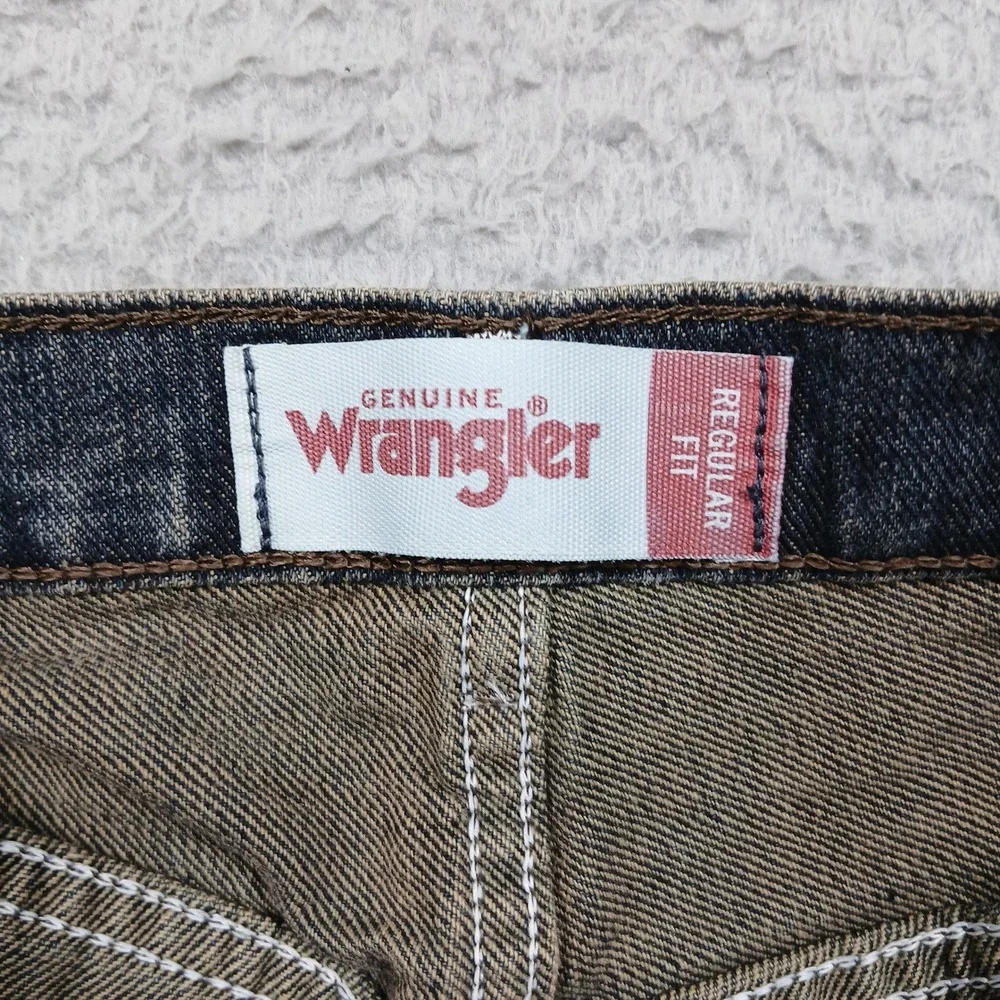 Wrangler Regular Fit Jeans Men's 44x30 Blue Denim Made in Mexico‎