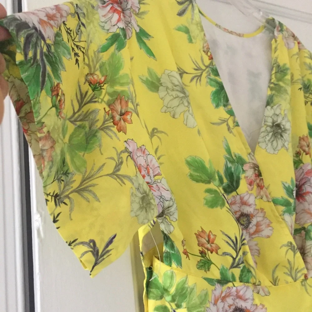 Anthropologie Marika Silk Blend Floral Blouse Dopamine