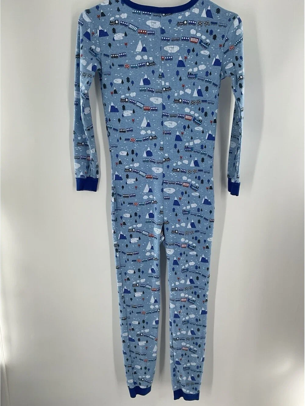 Gymboree Boys Size 14 Train One Piece Pajamas Footless 113