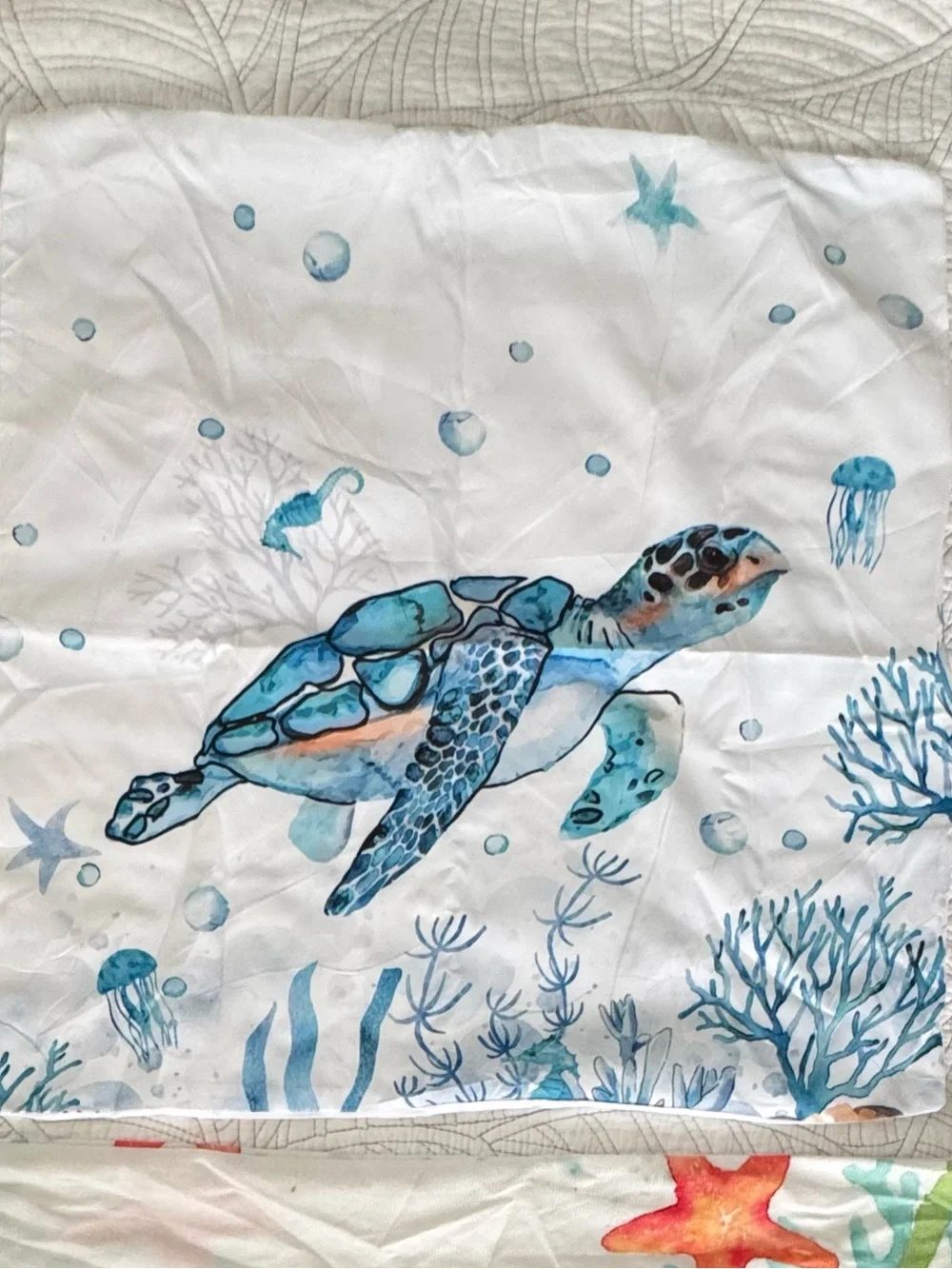 Throw Pillowcovers 18x18 and 20x20 ft. Sea creatures