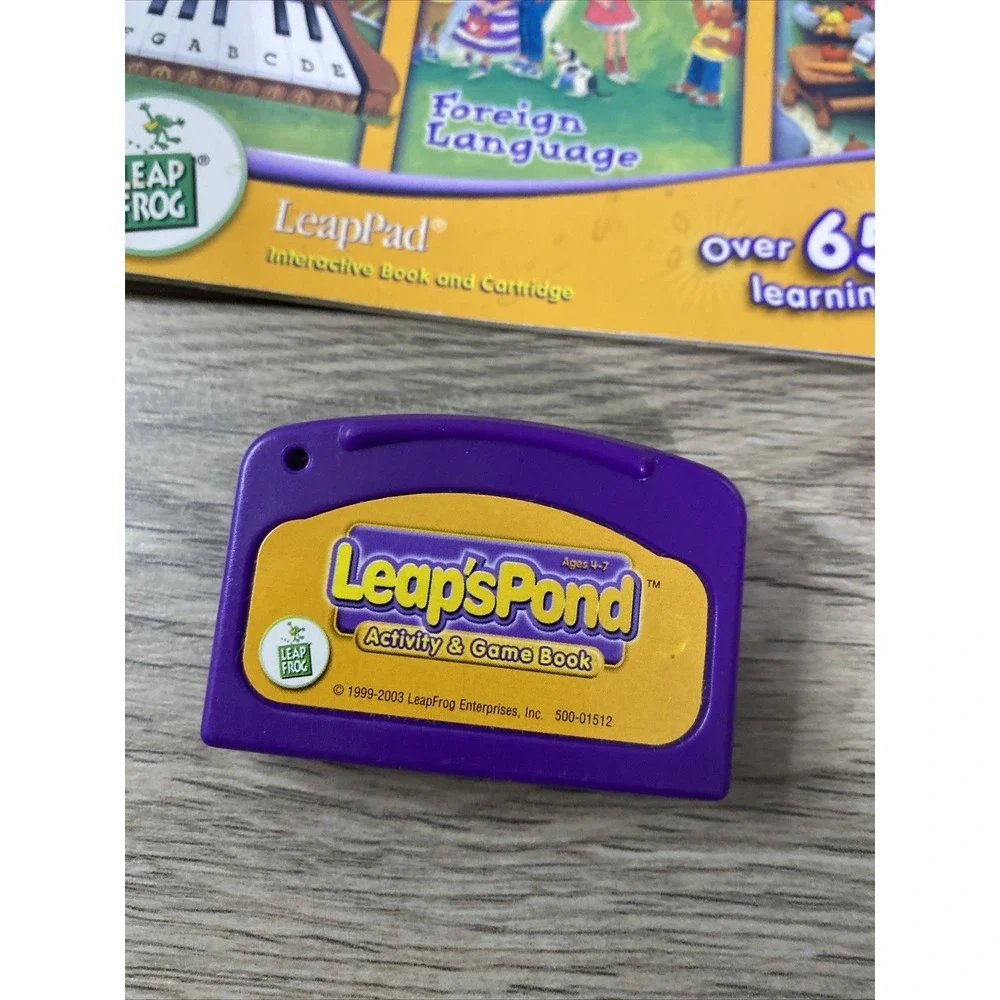 Leap's Pond Leap Frog Leap Pad - Activity‎ & Game Book & cartridge