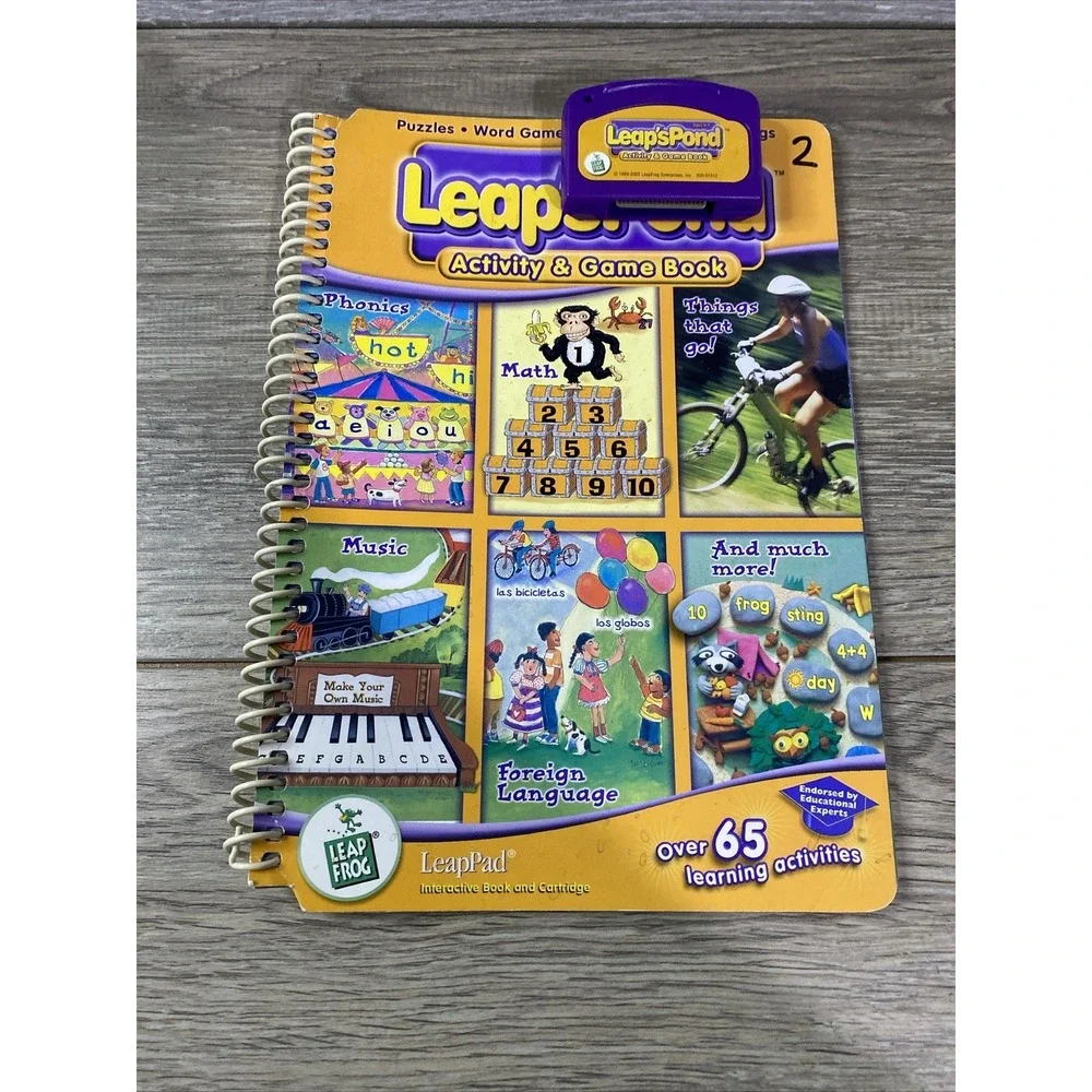 Leap's Pond Leap Frog Leap Pad - Activity‎ & Game Book & cartridge
