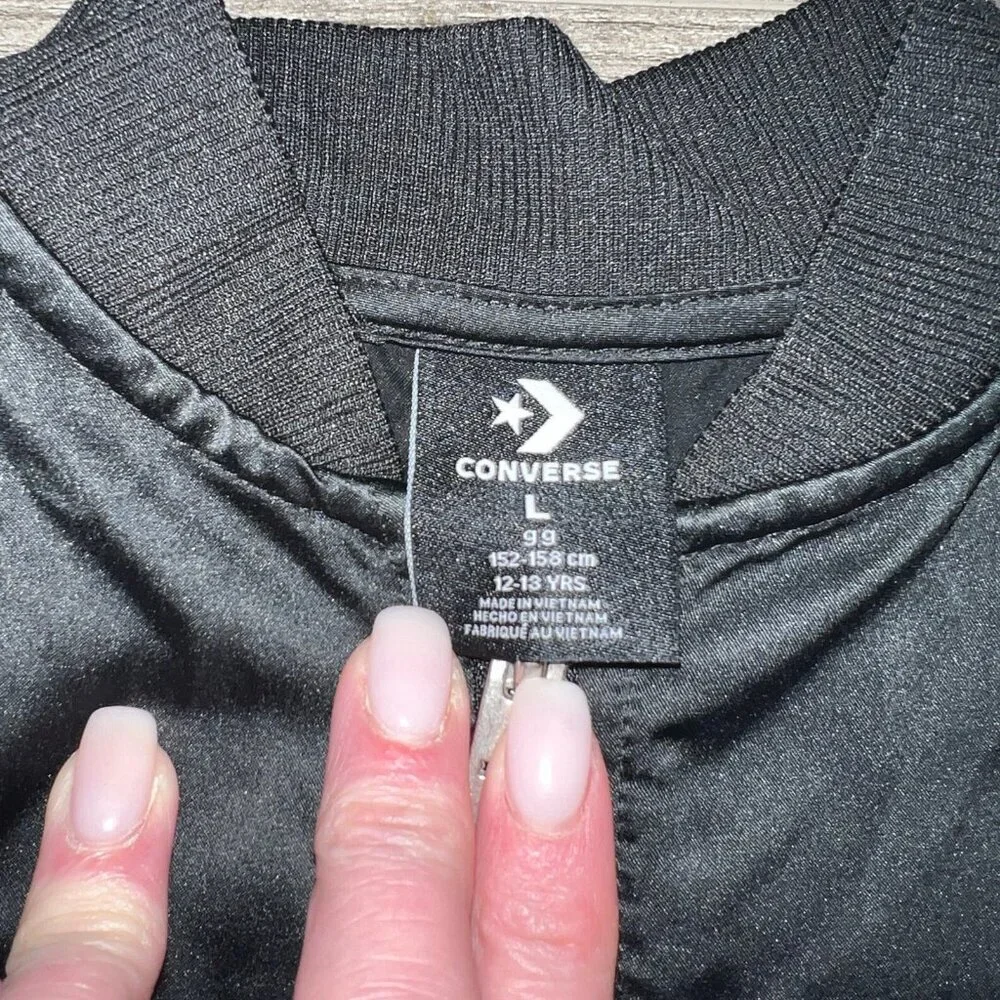 Converse girls black