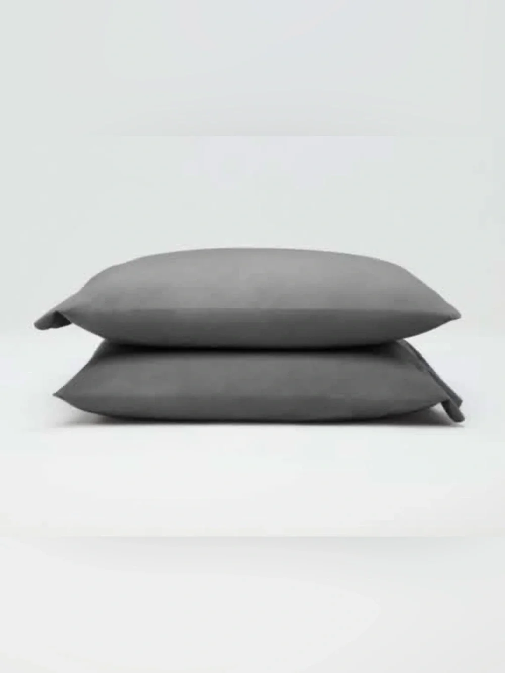 Casaluna Luxury Solid Gray Pillowcases -Supima Percale Cotton pillowcase set