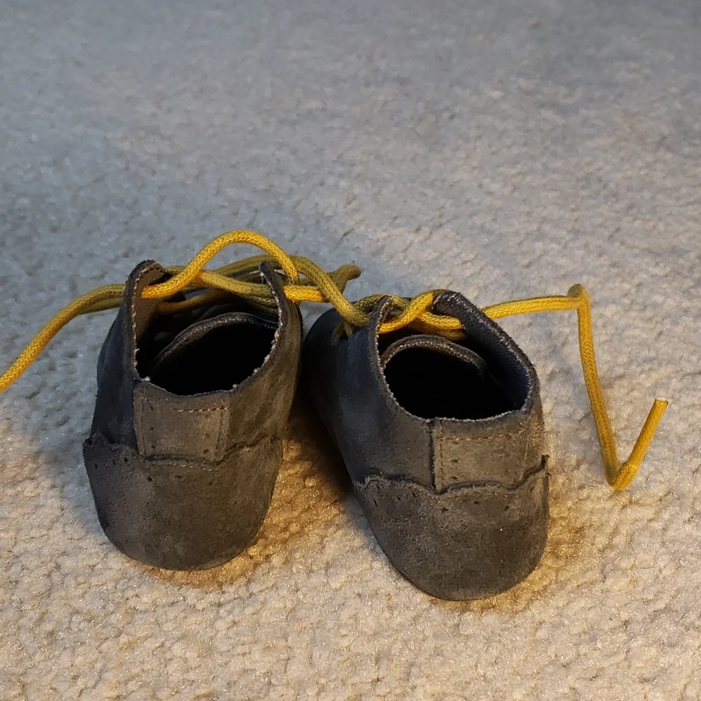 Zara gray suede