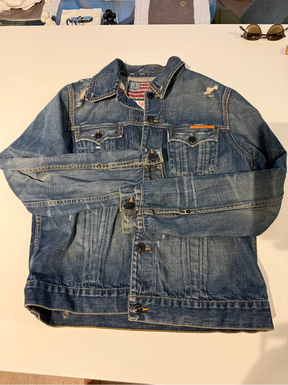 True religion 100% cotton denim jacket