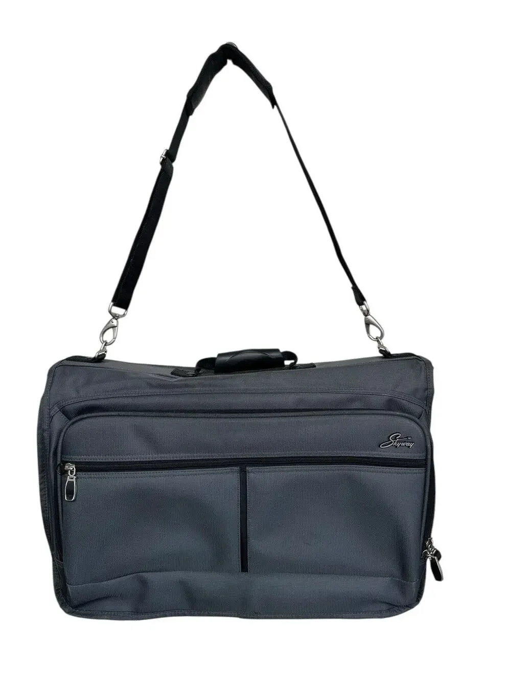Skyway Gray Trifold Hanging Garment Bag Carry On Travel Luggage Case Organizer