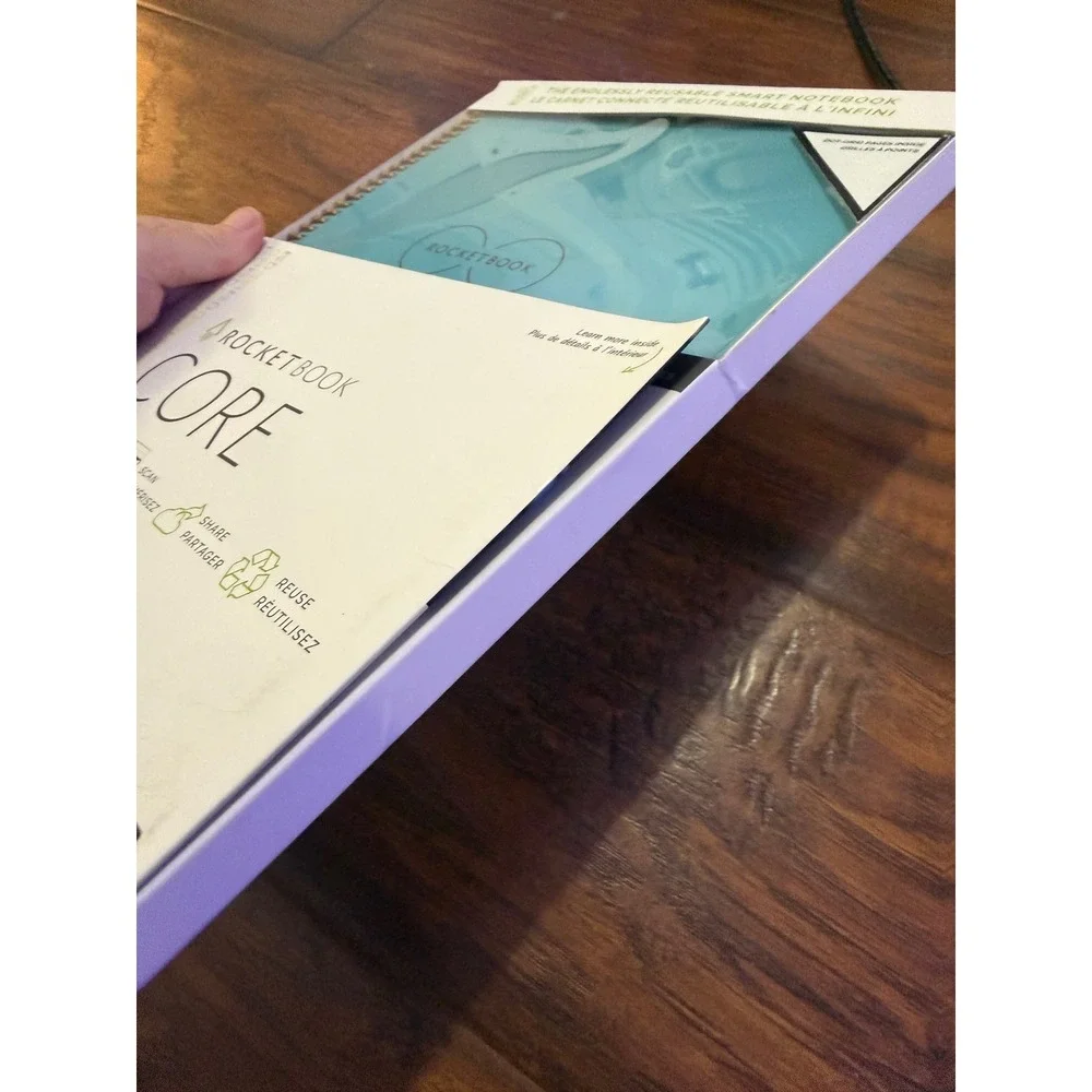 Rocketbook Core‎ Letter Smart Reusable Notebook Blue Dot Grid New Sealed