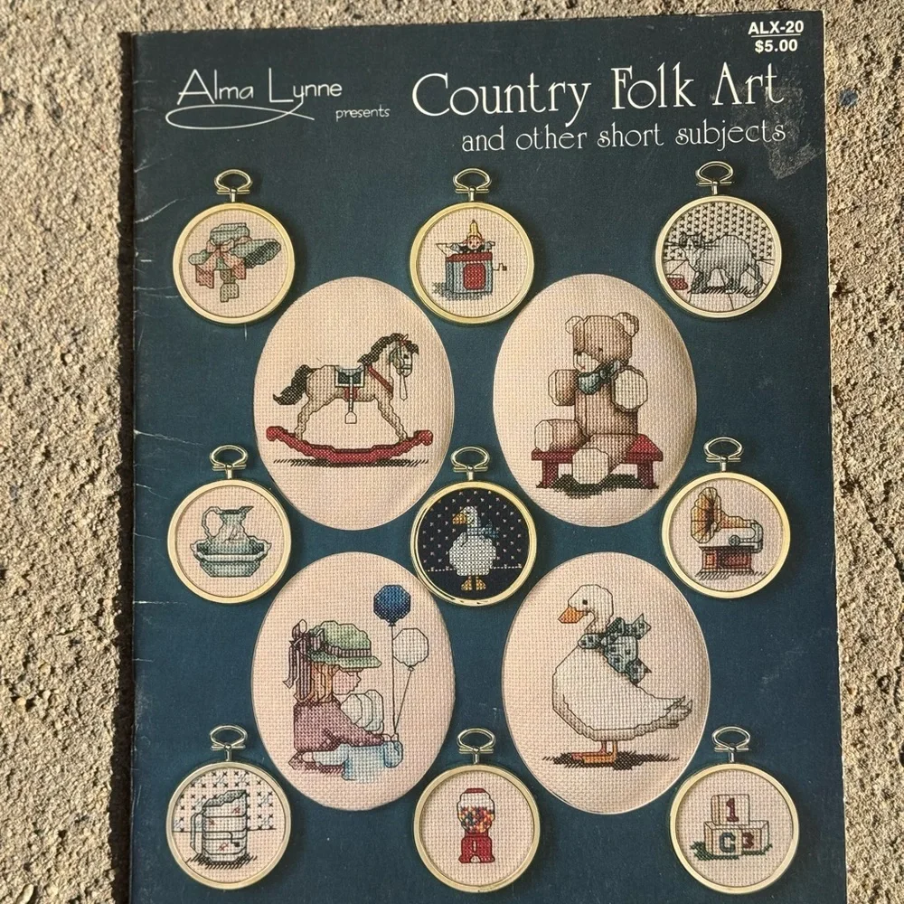Country Folk‎ Art Cross Stitch Pattern 1983