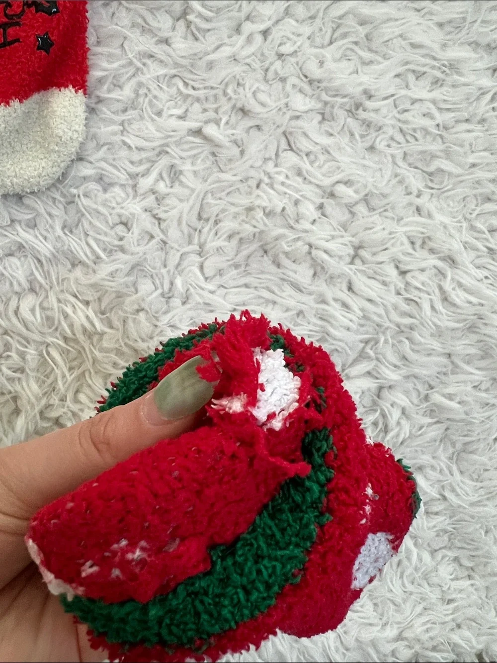 Rudolph the Reindeer Socks Fuzzy Clarice Christmas Holiday
