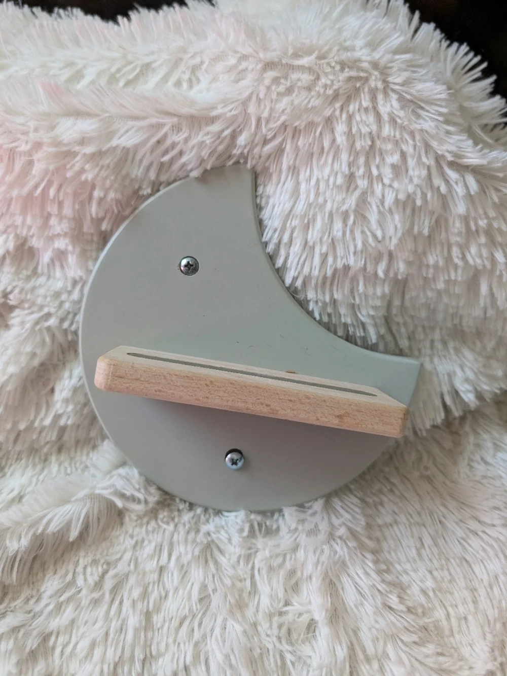 Light Gray Crescent Moon Magnetic Tonie Holder Shelf 6