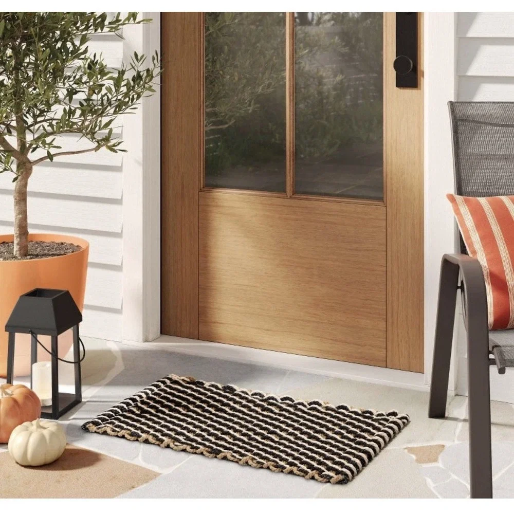18in x 30in Rope Braided Basket Weave Doormat - Threshold BRAND NEW WITH TAGS‎