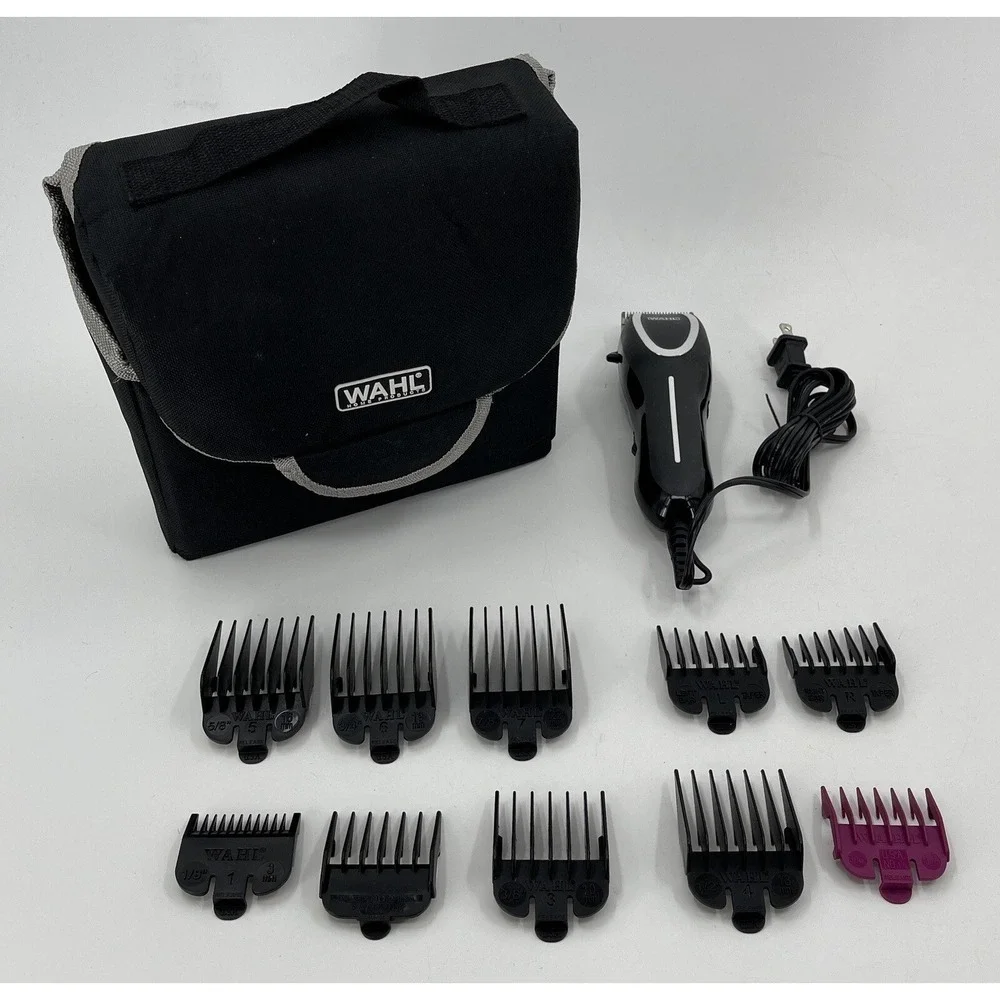 WAHL Adjustable MC3 Hair Clippers with 10‎ Attachments and Nylon Case