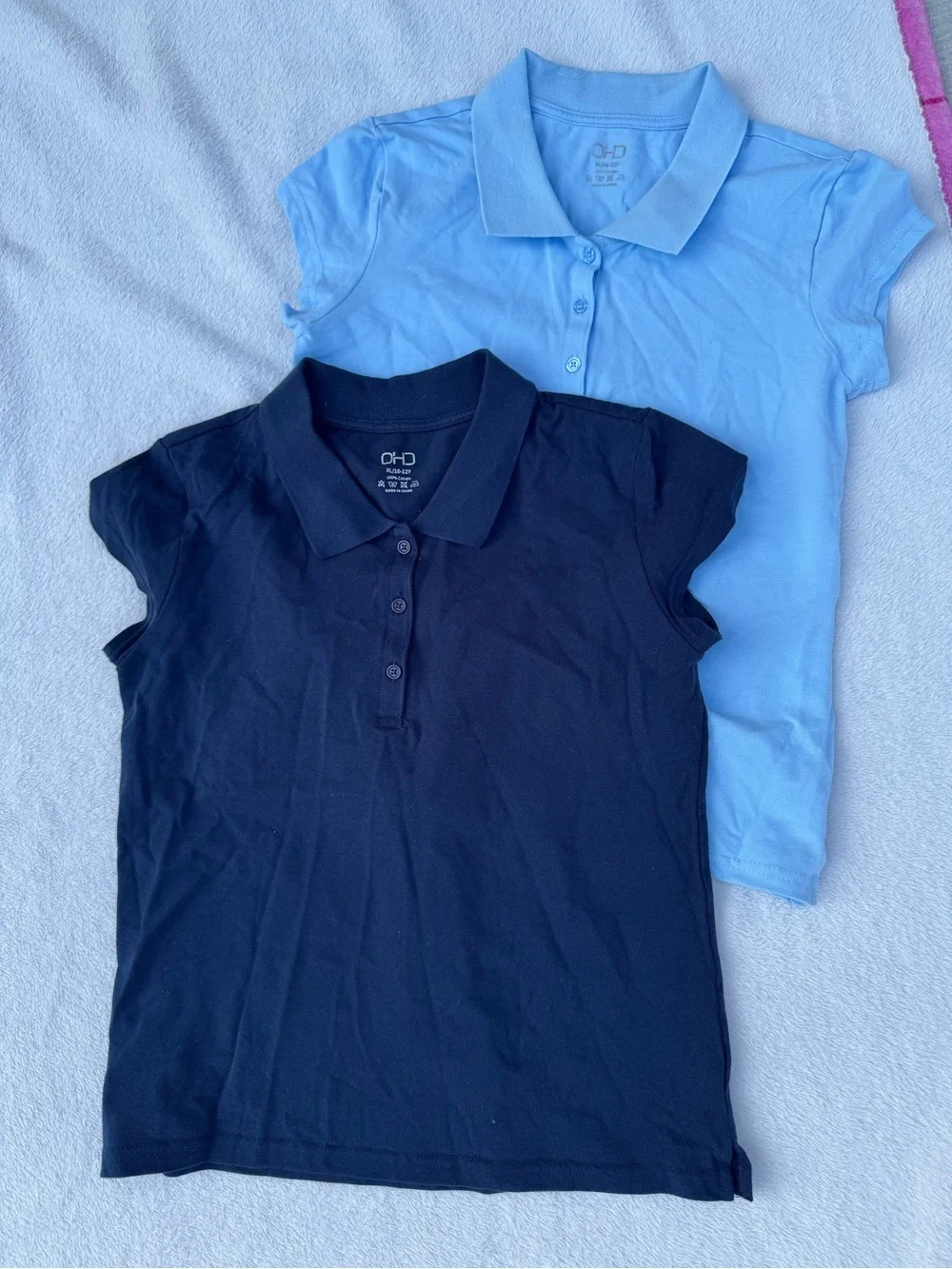 OHD girls uniform polo shirts 10-12 yo girls
