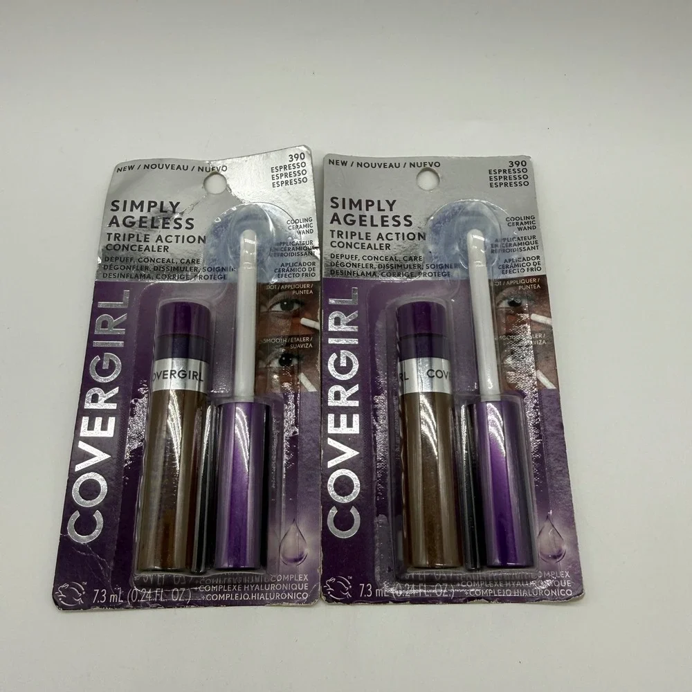 Covergirl Simply Ageless Triple Action Concealer Espresso 390 Set Of 2 Espresso‎