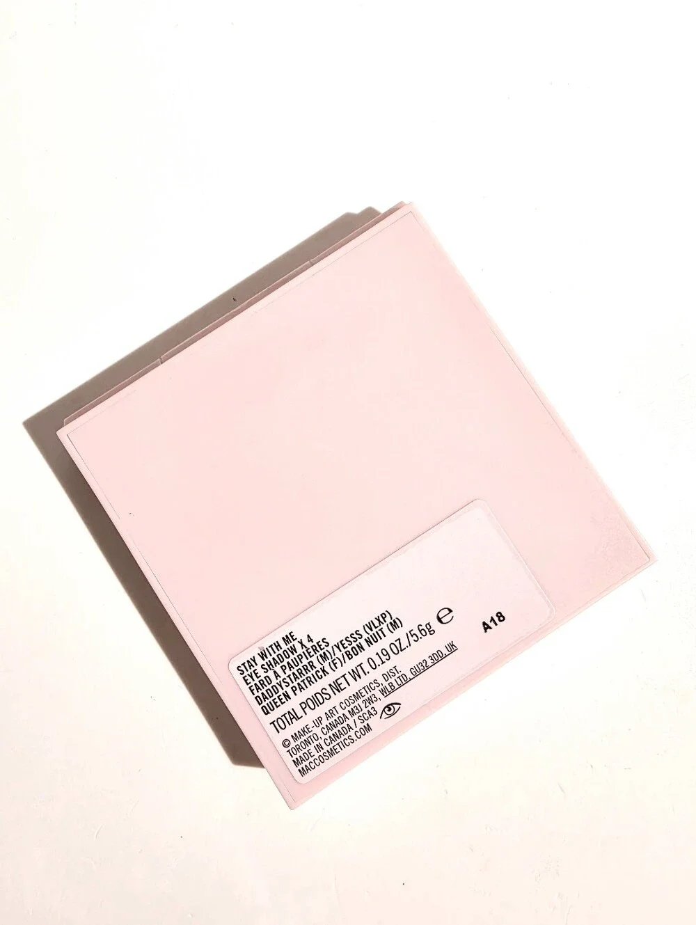 MAC Cosmetics brand box