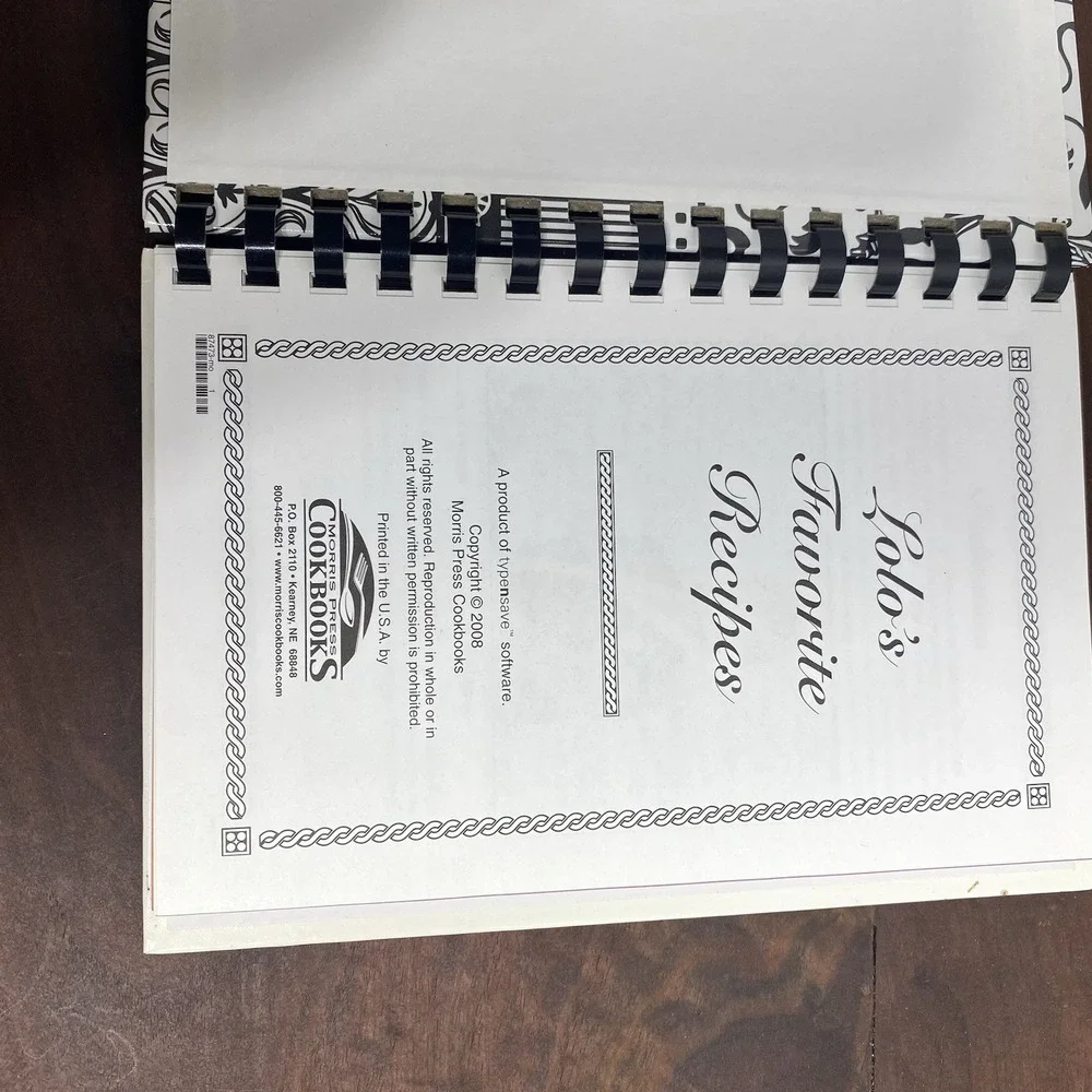 Morris Press Cookbooks lolo favorite